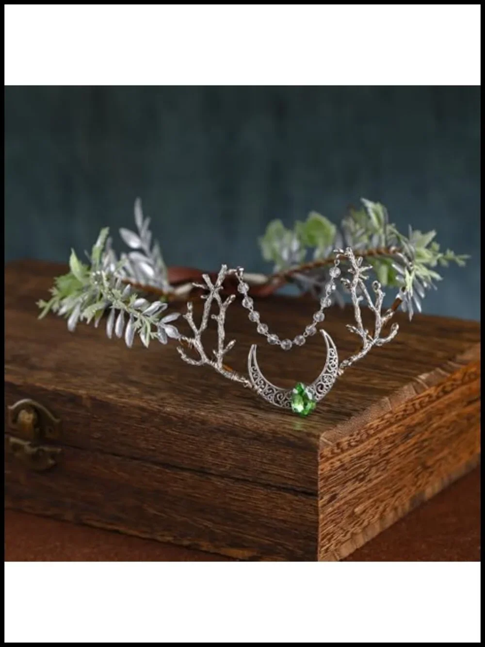 Woodland Fairy Flower Crown Headpiece Elf Circlet Forest Tiara Renaissance